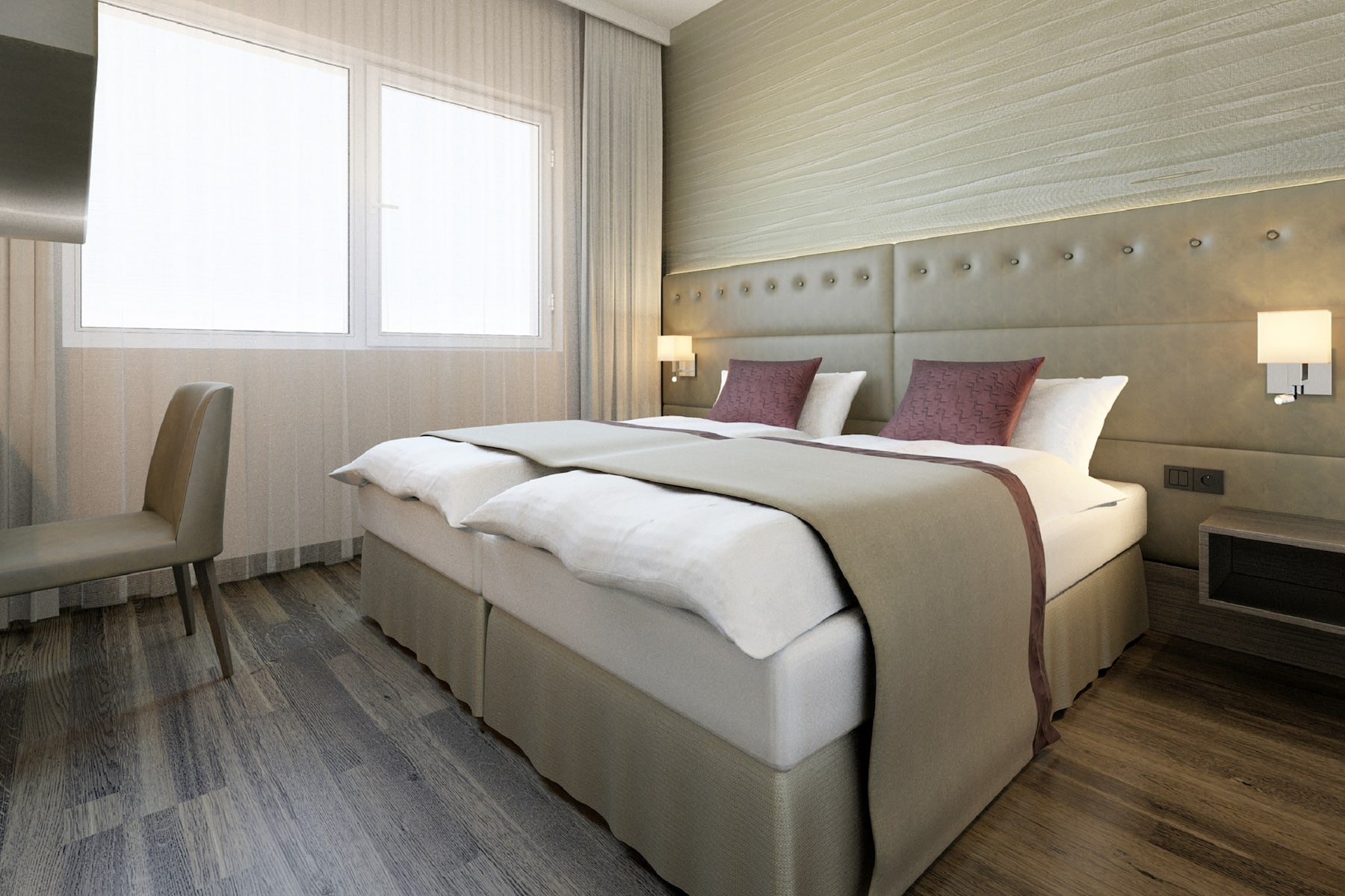 Guest room at the Wyndham Grand Salzburg Conference Centre in Salzburg, Other than US/Canada